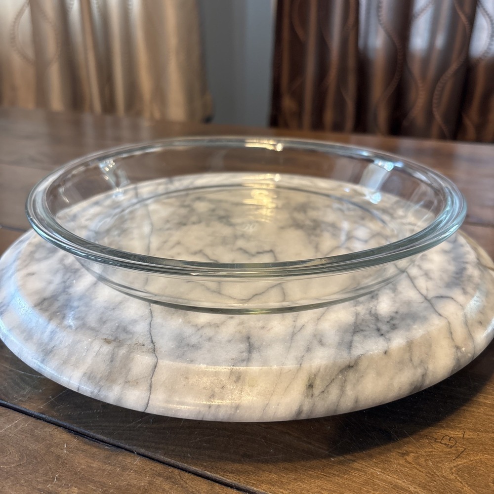 VTG Anchor Hocking Pie Plate 9" Clear Glass Baking Dish .75 Qt